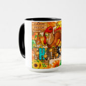 Häutliche Tumbler-Sublimierung - Erntedank Tasse (Vorderseite Links)