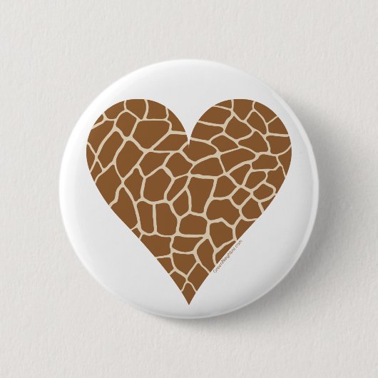 Hautmuster, Farben der Giraffe Button (Vorderseite)