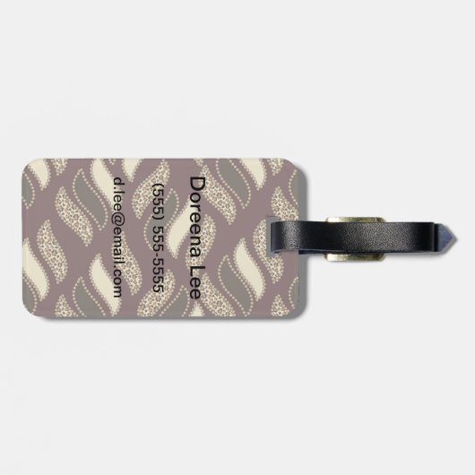Hautmuster Gepäckanhänger (Rückseite horizontal)
