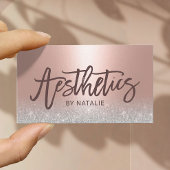 Hautpflege Arzt Blush Rose Gold Ästhetik Visitenkarte