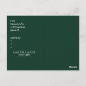 Hautpflege Arzt Business Salon Branding C Postkarte (Rückseite)