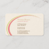 Hautpflege | Gesundheitswesen Visitenkarte (Rückseite)