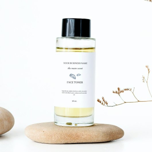 Hautpflege Kosmetikverpackung Flasche Rechteckiger Aufkleber