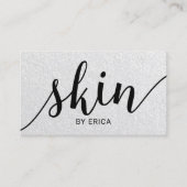 Hautpflege Typografie Elegante Östhetikerin Visitenkarte (Vorderseite)