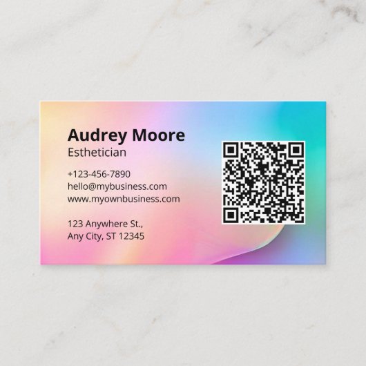 Hautpflege Visitenkarte (Vorderseite)