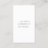 Hautpflege-Zentrum Dermatologe Schimmerkarte Visitenkarte (Rückseite)