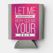 Hautpflegeberater Bier cozie cooler lustig klar Dosenkühler (Vorderseite)