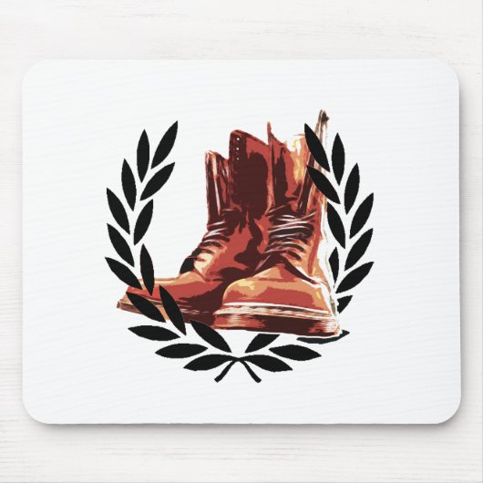 Hautstiefel Mousepad (Vorne)