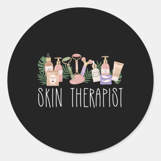 Hauttherapeutin Östhetikerin Runder Aufkleber (Vorderseite)