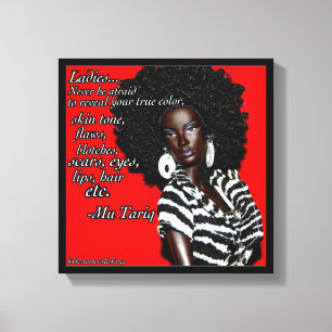 Hauttief Leinwanddruck