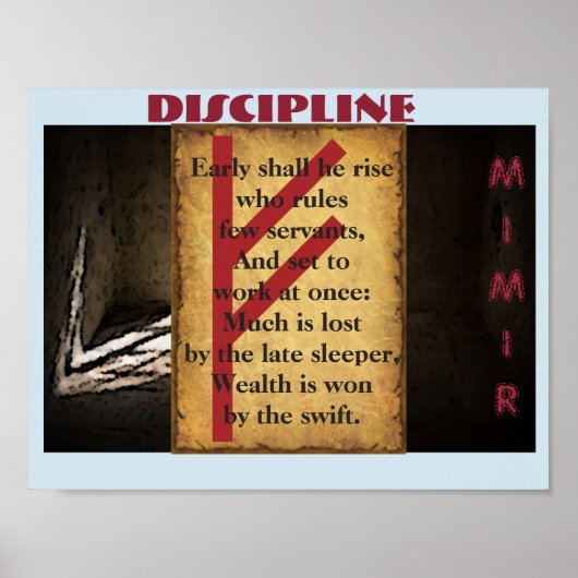 Havamal Discipline Poster (Vorne)