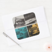 Havana 3 quadratischer aufkleber (Umschlag)