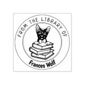 Havana Brown Cat, Buch aus der Bibliothek Gummistempel (Prägung)