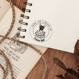 Havana Brown Cat, Buch aus der Bibliothek Gummistempel