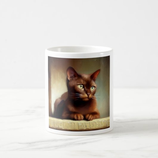 Havana Brown Cat Kaffeetasse (Mittel)