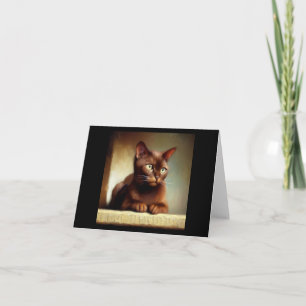 Havana Brown Cat Karte
