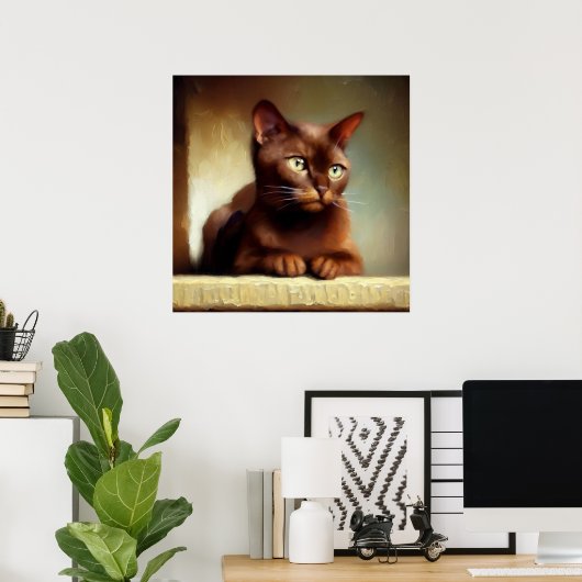 Havana Brown Cat Poster (Heimbüro)