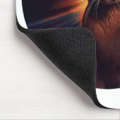 Havana Brown Cat (Rasse mit sternigem Hintergrund) Mousepad (Ecke)