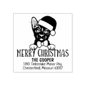 Havana Brown Cat Rücksendeadresse Weihnachten Gummistempel (Prägung)
