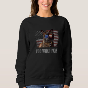 Havana Brown Katze Ich tue, was ich Retro Usa Funn Sweatshirt