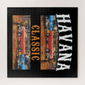 Havana Classic - Kubanische Jahrgangssprache Kunst Puzzle (Horizontal)