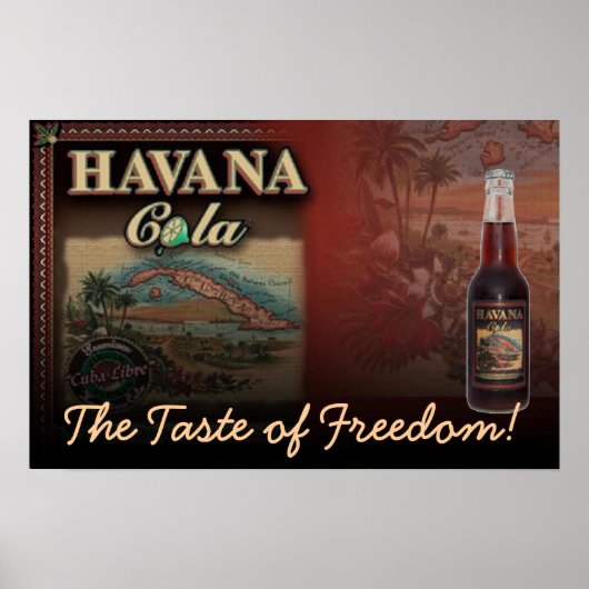 HAVANA COLA Der Geschmack der Freiheit! Drucken Poster (Vorne)