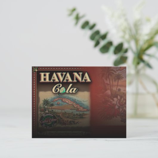 Havana Cola Post Card Postkarte (Stehend Vorderseite)