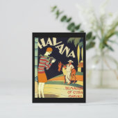 Havana Cuba Art Deco Vintage Kunst Postkarte (Stehend Vorderseite)
