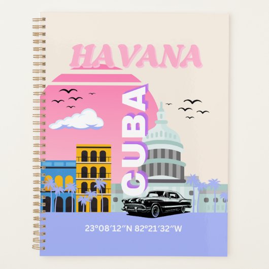 Havana Cuba Art Planer (Vorderseite)