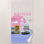 Havana Cuba Art Strandtuch (Vorderseite)