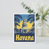 Havana Cuba Art Vintage Reise und Geschichte Postkarte (Stehend Vorderseite)