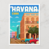 Havana Cuba Art Vintage Reise und Geschichte Postkarte (Vorderseite)