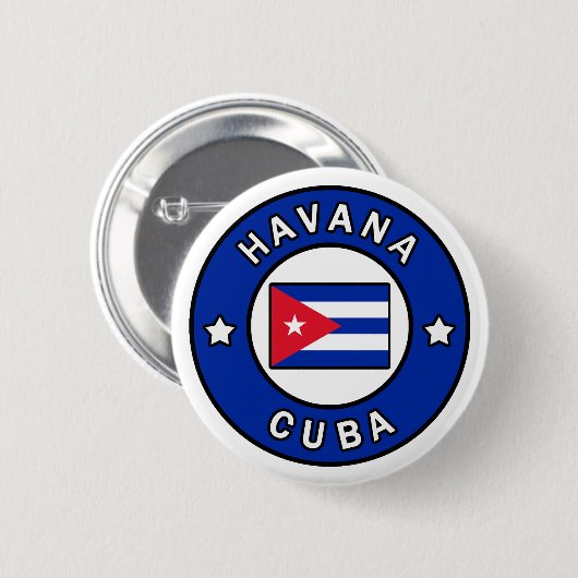 Havana Cuba Button (Vorne & Hinten)