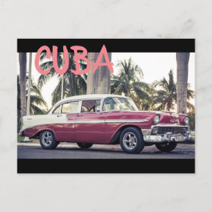 HAVANA CUBA CAR POSTKARTE
