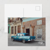 Havana CUBA Car Postkarte (Vorne/Hinten)