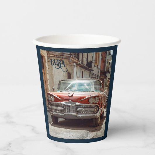 Havana CUBA Cars Pappbecher (Vorderseite)