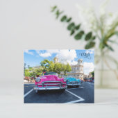 Havana CUBA Cars Postkarte (Stehend Vorderseite)