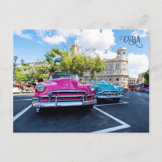 Havana CUBA Cars Postkarte (Vorderseite)