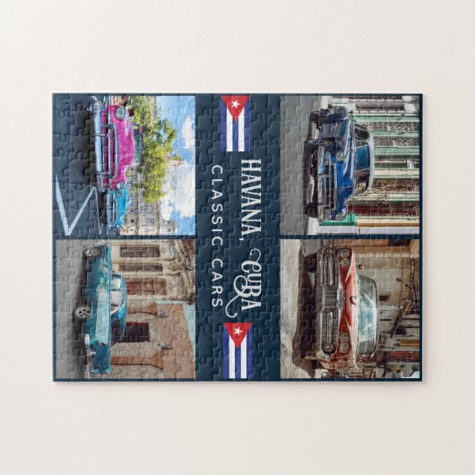 Havana CUBA Cars Puzzle (Horizontal)