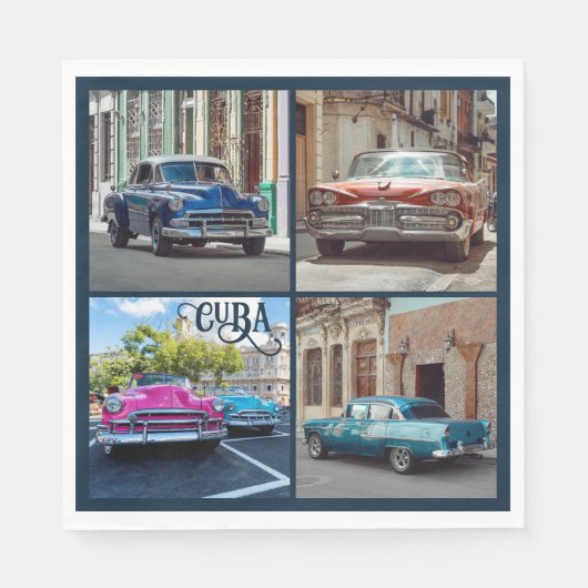 Havana CUBA Cars Serviette (Vorderseite)