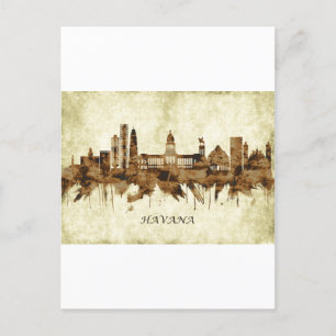 Havana Cuba Cityscape Feiertagspostkarte