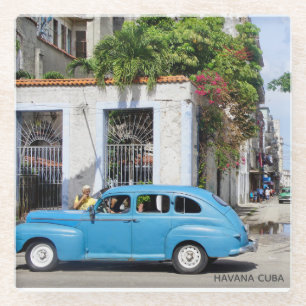 Havana Cuba Elegante Glasuntersetzer