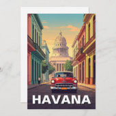 Havana Cuba Feiertagskarte (Vorne/Hinten)