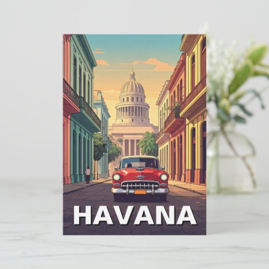Havana Cuba Feiertagskarte (Stehend Vorderseite)