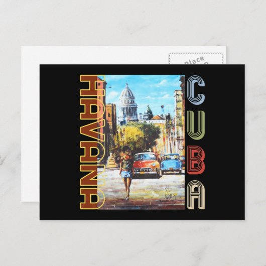 Havana Cuba Fine Art - National Hauptstadt Postkarte (Vorne/Hinten)