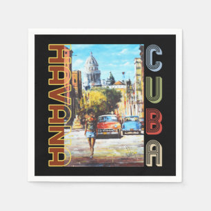 Havana Cuba Fine Art - National Hauptstadt Serviette