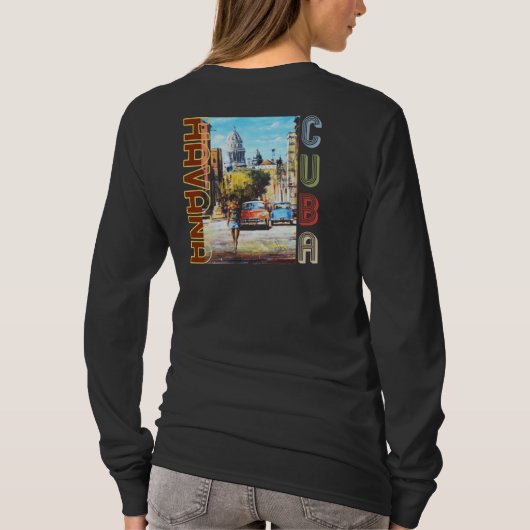 Havana Cuba Fine Art - National Hauptstadt T-Shirt (Rückseite)