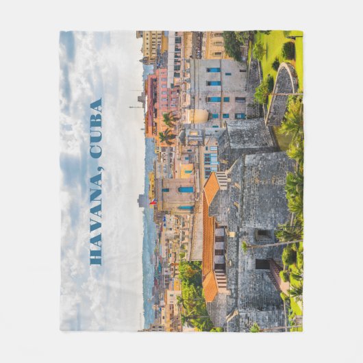 Havana CUBA Fleecedecke (Vorderseite)