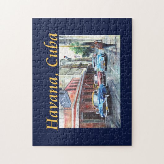 Havana Cuba Floridita Kunst, Dichtung und Musik Puzzle (Vertikal)