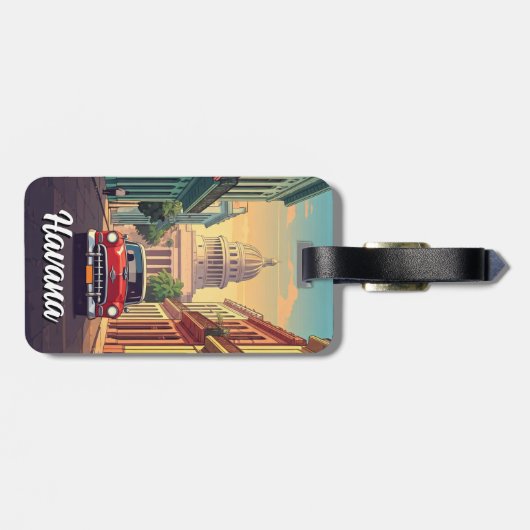 Havana Cuba Gepäckanhänger (Rückseite horizontal)